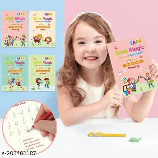 Magic Practice Copybooks for Kids – Alphabet, Numbers, Math & Drawing