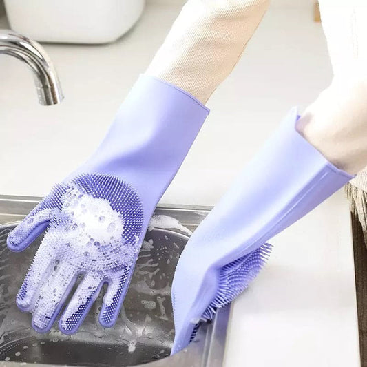 Dishwashing Scrubber Gloves (1 Pair)