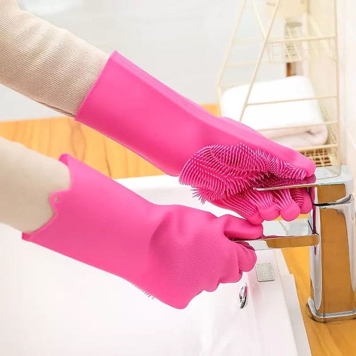 Dishwashing Scrubber Gloves (1 Pair)