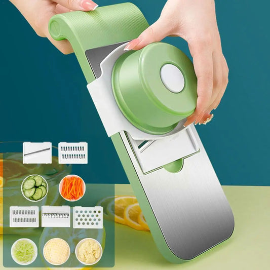 Multifunctional Vegetable Cutter & Grater – Random Color