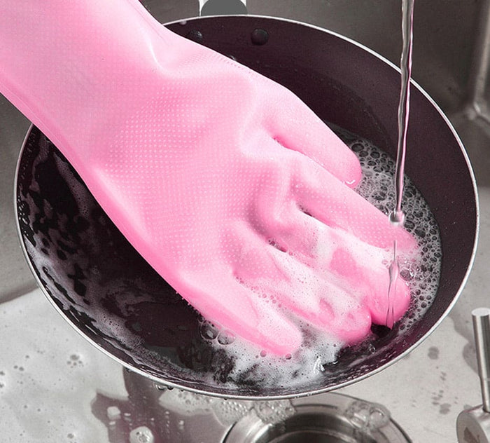 Dishwashing Scrubber Gloves (1 Pair)