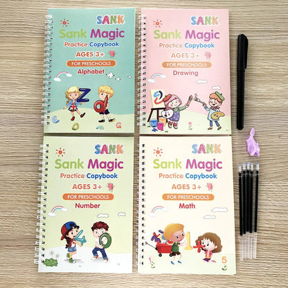 Magic Practice Copybooks for Kids – Alphabet, Numbers, Math & Drawing