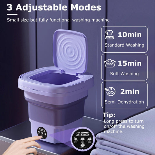 Home.Co Foldable Mini Washing Machine for Small Laundry Loads